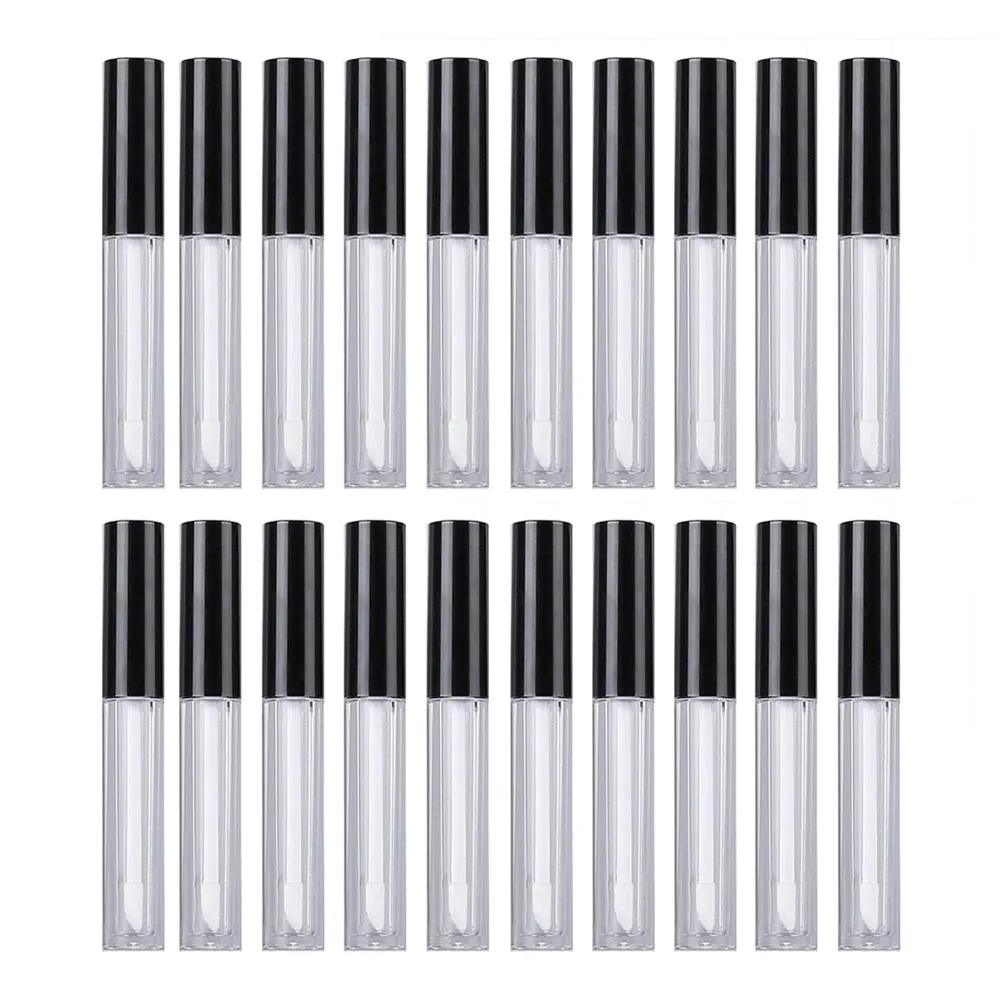 20 Pc Clear Lip Balm Gloss Tube Refillable Empty Containers Lipstick Makeup 10ml