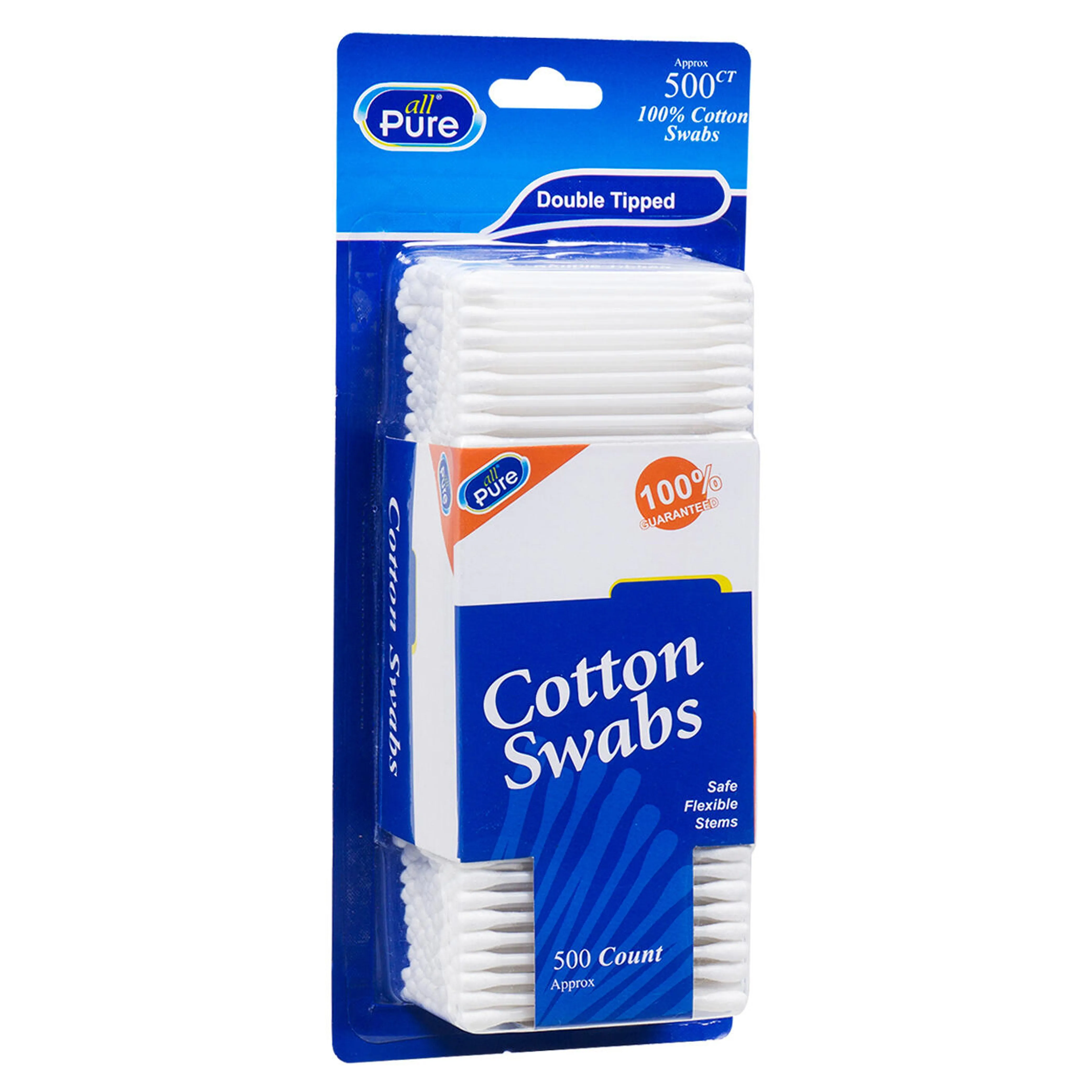 500 Ct Cotton Swabs Double Tipped Q Tip Clean Ear Wax Remover Makeup Applicator