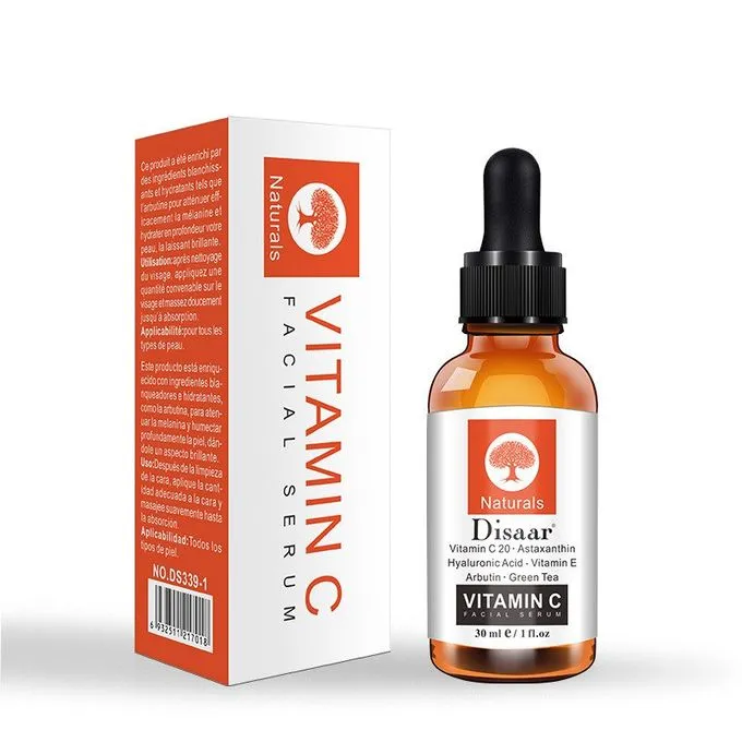 Disaar Vitamin C Serum - 20% Organic Vit C   E   Hyaluronic Acid