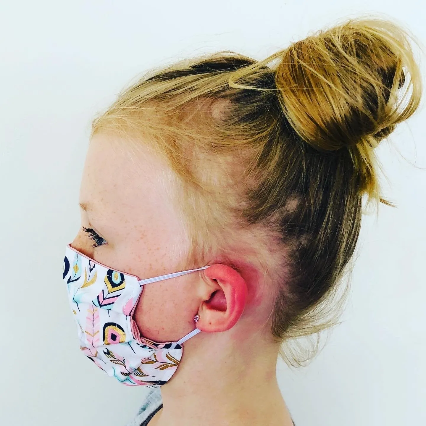 Face Mask - Grey Chevron