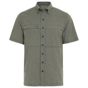 GameGuard Mesquite & Deep Water Short Sleeve Button Down TekCheck Men's Shirt