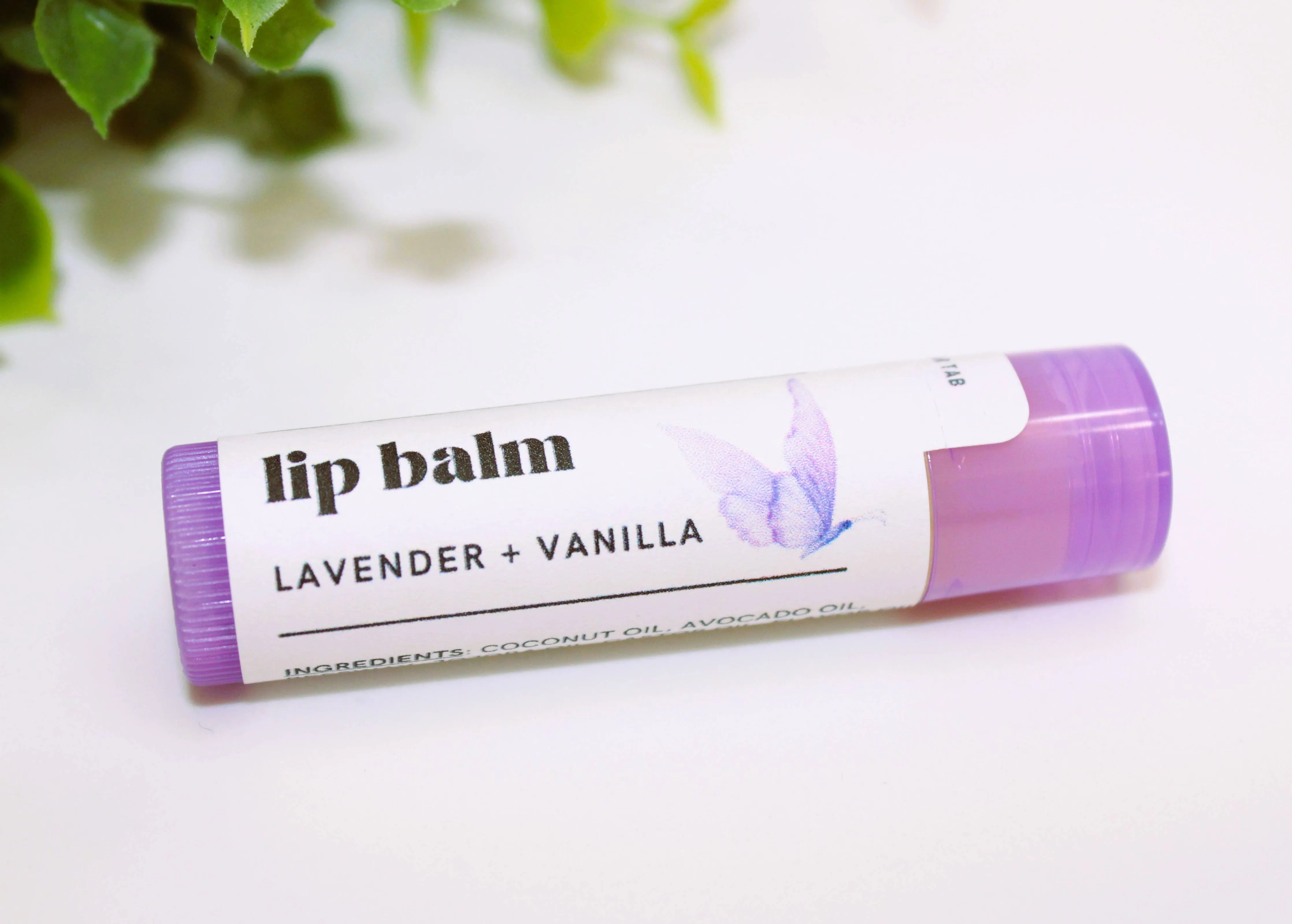 Lavender Vanilla Lip Balm, Natural Chapstick, Lips Smacker