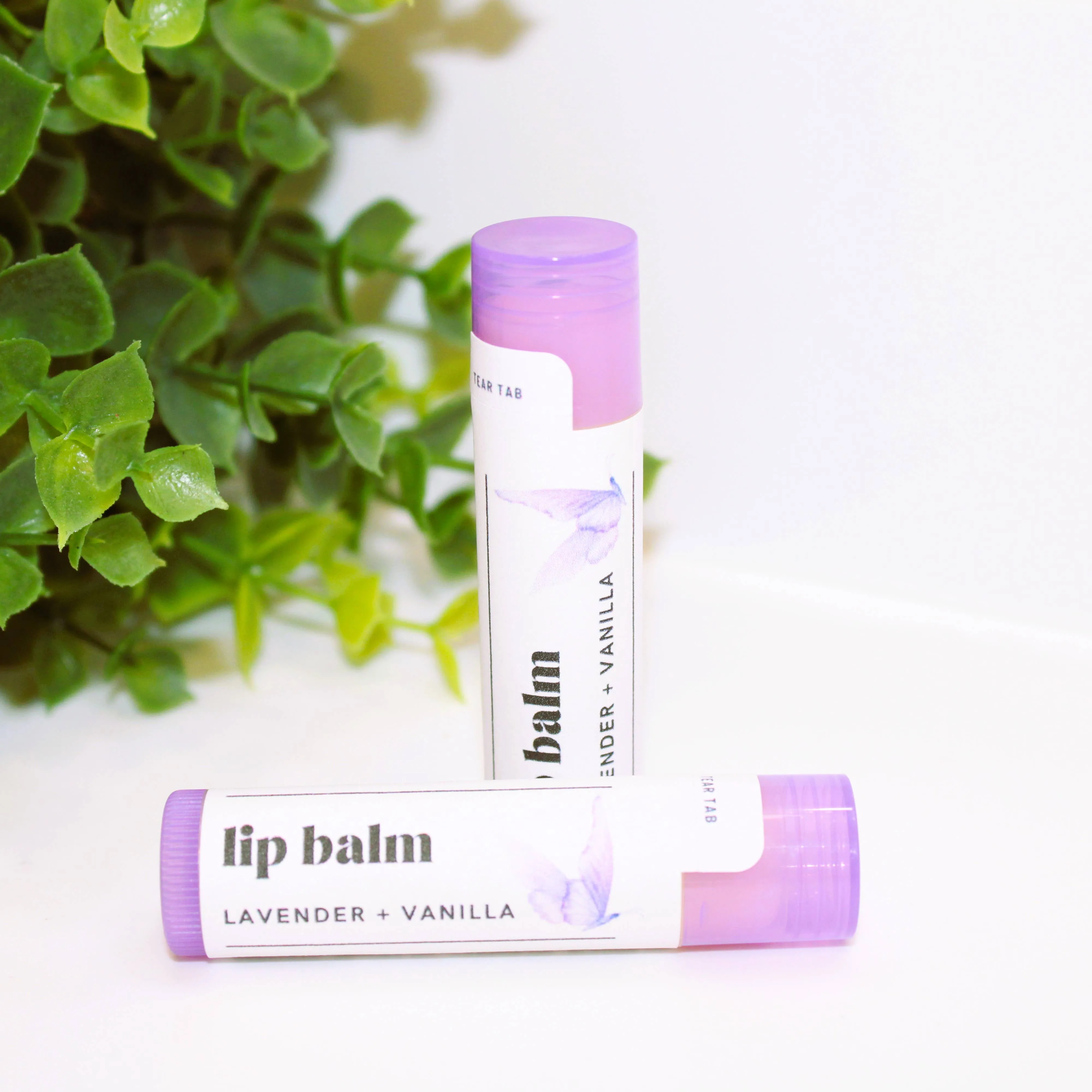Lavender Vanilla Lip Balm, Natural Chapstick, Lips Smacker