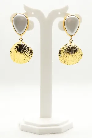 Mira Earrings In Pearl