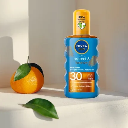 Natural tanning oil Sun Protect & Bronze Spf 30, 200 ml, Nivea