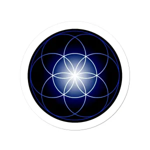 Seed of Life in Blue Sticker