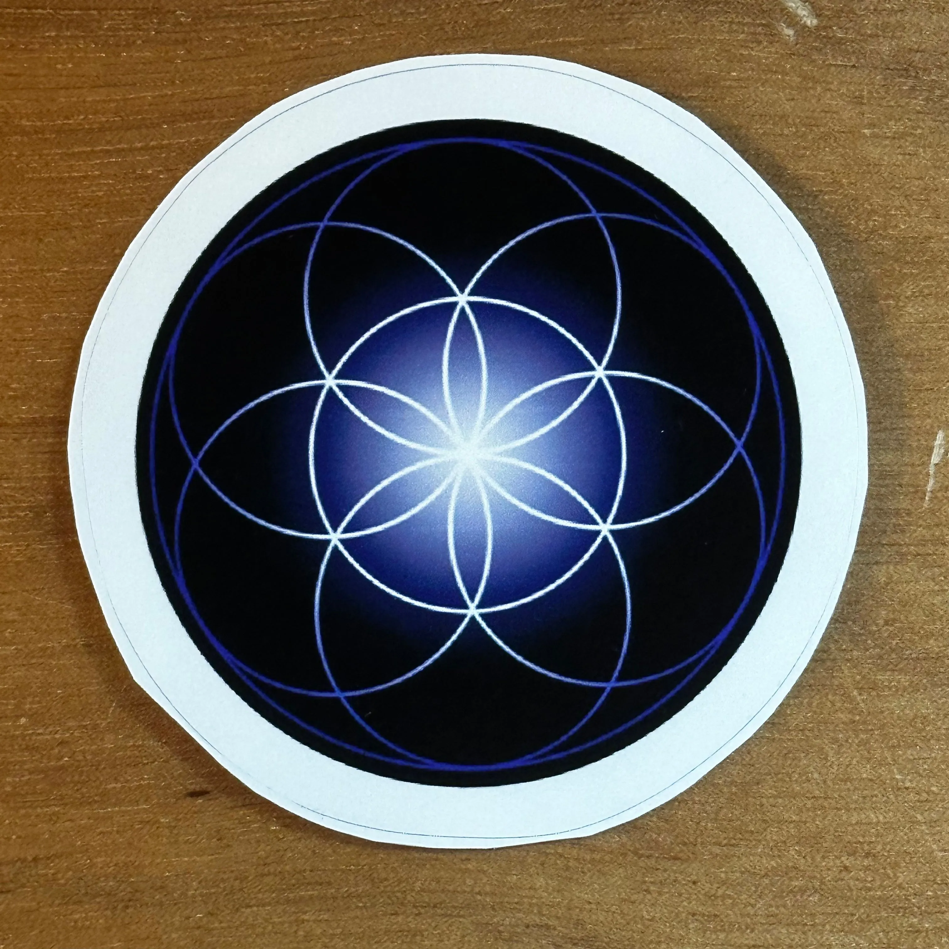 Seed of Life in Blue Sticker