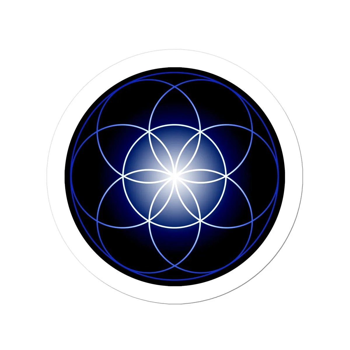 Seed of Life in Blue Sticker