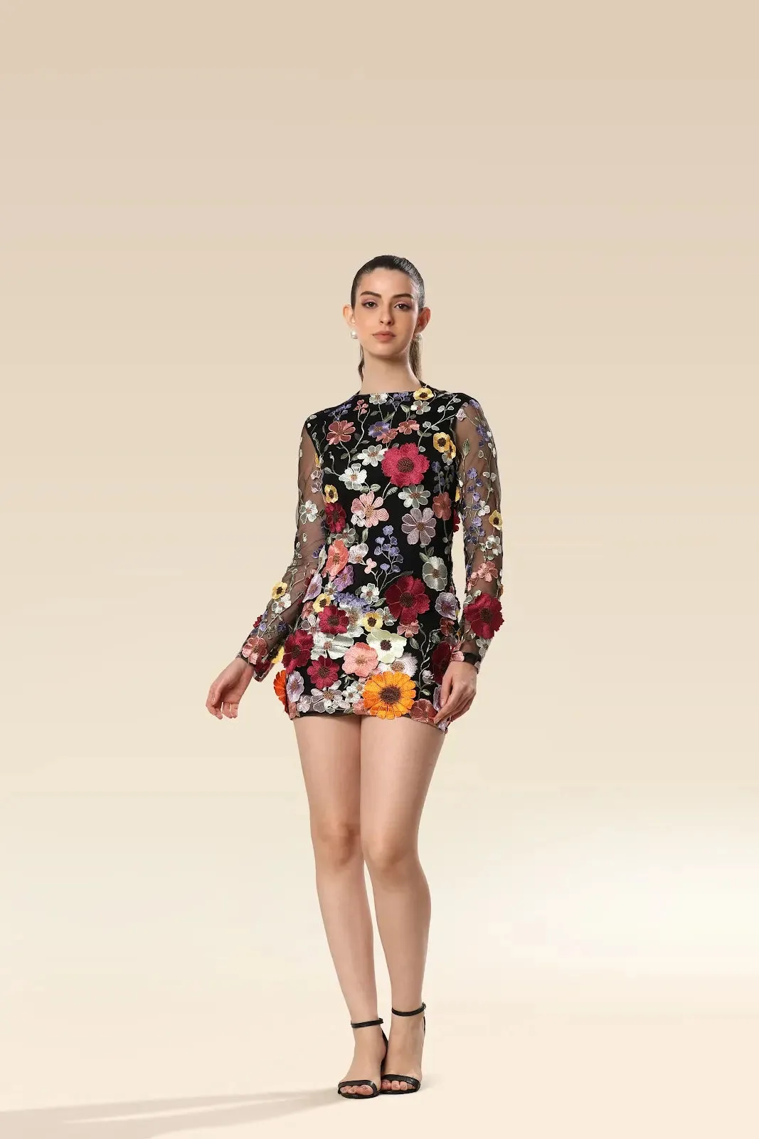 Spring Autumn Floral Dress