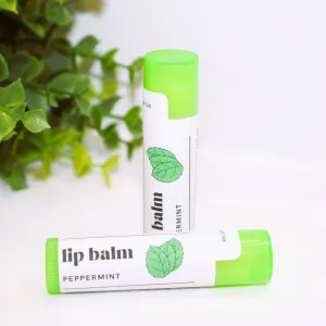 Sweet Peppermint Lip Balm, Natural Chapstick, Lips Smacker