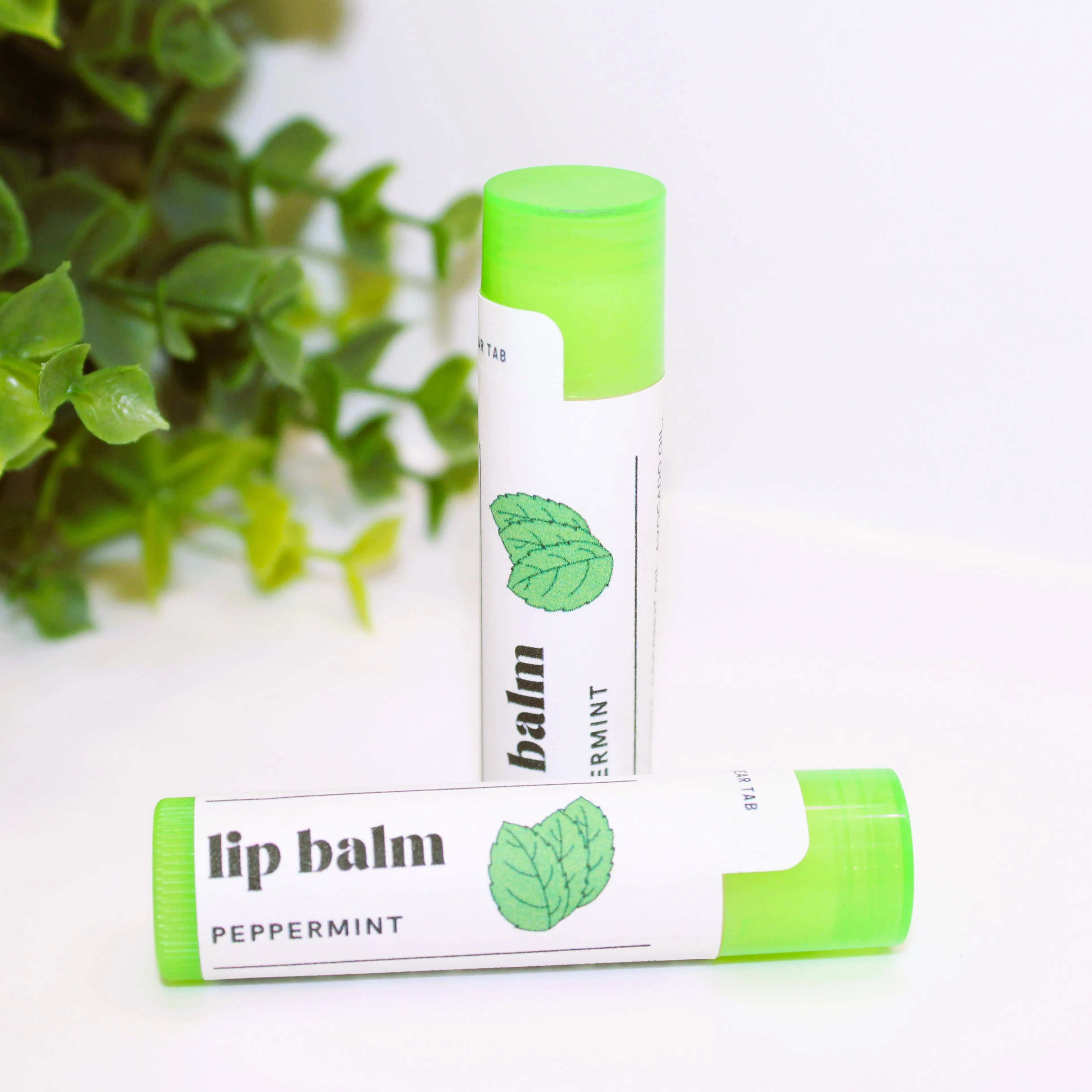 Sweet Peppermint Lip Balm, Natural Chapstick, Lips Smacker