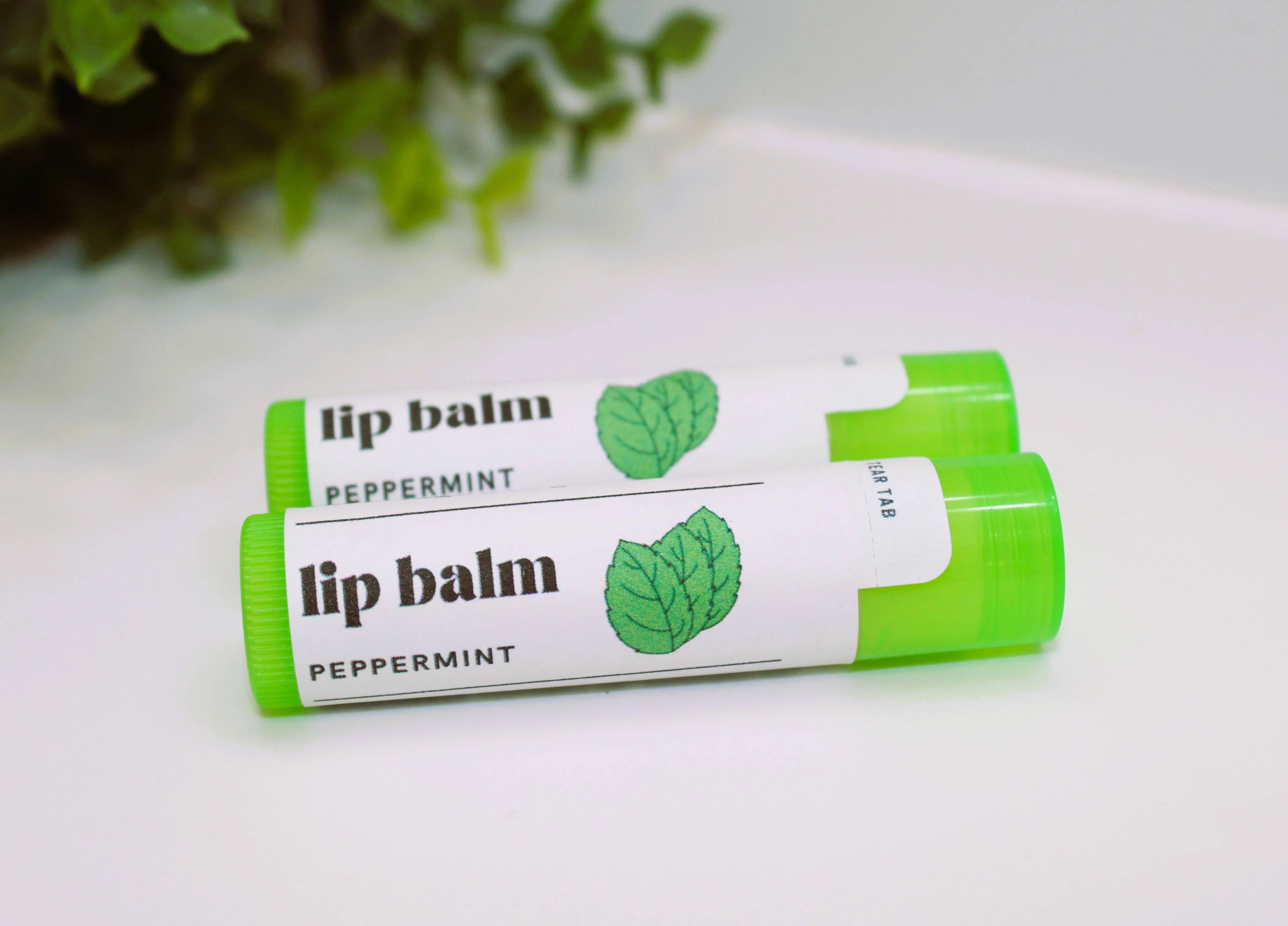 Sweet Peppermint Lip Balm, Natural Chapstick, Lips Smacker