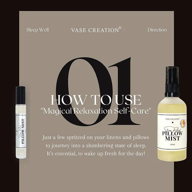 VASE CREATION Organic Stress Relief Pillow Mist 12ml