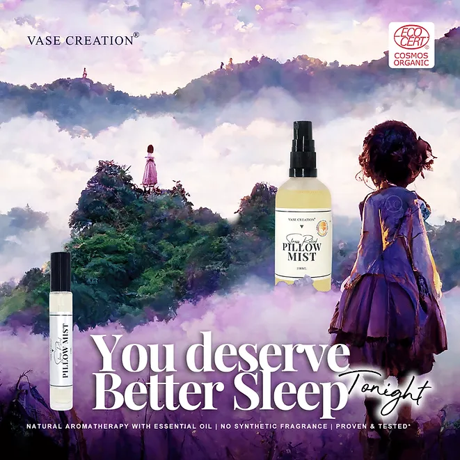 VASE CREATION Organic Stress Relief Pillow Mist 12ml